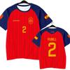 2026 Spain Team Player Style Yamal Football Jersey,#2 #3 #11 #15 #17 #22 #24 Quick‑Dry Short Sleeve T‑Shirt Kids Family Fan Kid
