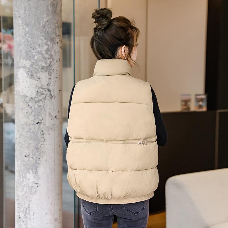 Down cotton vest women's autumn and winter new foreign versatile loose vest vest is popular this year