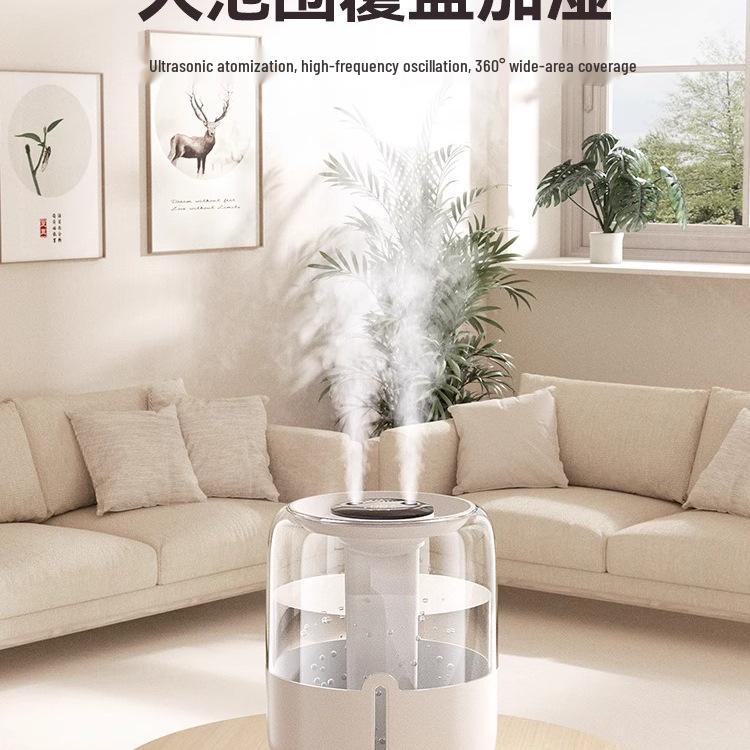 6.8L High Mist Humidifier: Silent Desktop Aromatherapy for Home, Office, Bedroom - USB Portable for Pregnant Users