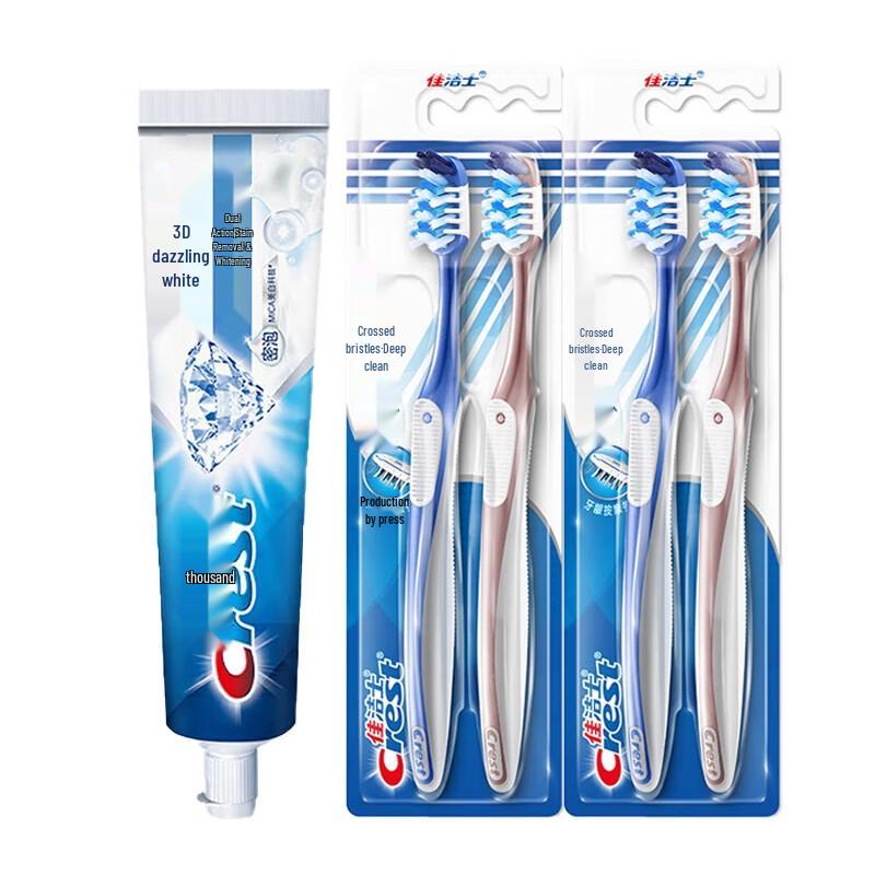 

Crest 3D White Dual Action Toothpaste & Pro-Health Toothbrushes