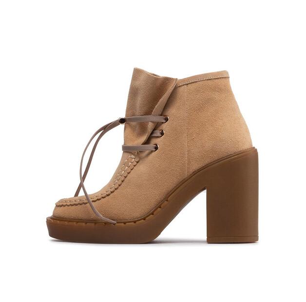 Простые ботильоны SL-34-02-000074 бежевый