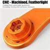 Orange Aluminum Axle Wrench Removal Tool,17X27X32mm Axle Wrench Spanner Compatible with KTM 150-500 XC/SX/XCF/SXF 2023-2024,Compatible with Husqvarna
