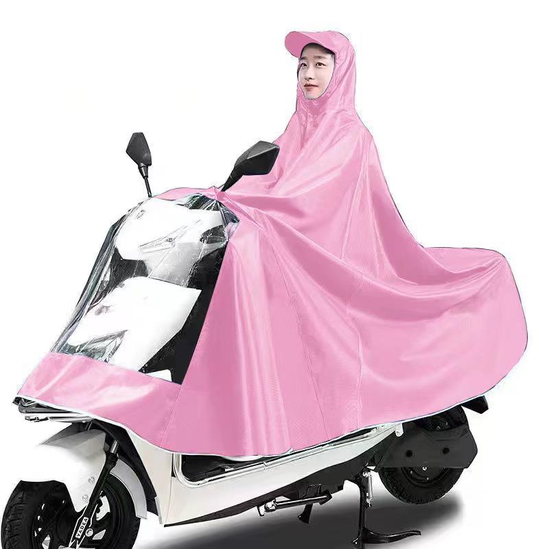 Extra Thick XL Stormproof Rain Poncho for Electric Vehicles - Unisex Full Body Motorcycle Cover with Foot Protection