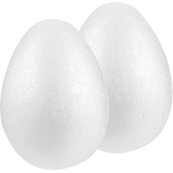 

GANAZONO Пасхальные яйца 2 шт. Белые поделочные яйца Гладкие Пасхальные поделочные пенопластовые яйца Пенопластовые шарики для Весенней Пасхальной Рождественской DIY-декорации 20 см Детские уличные игрушки 2pcs 20cm