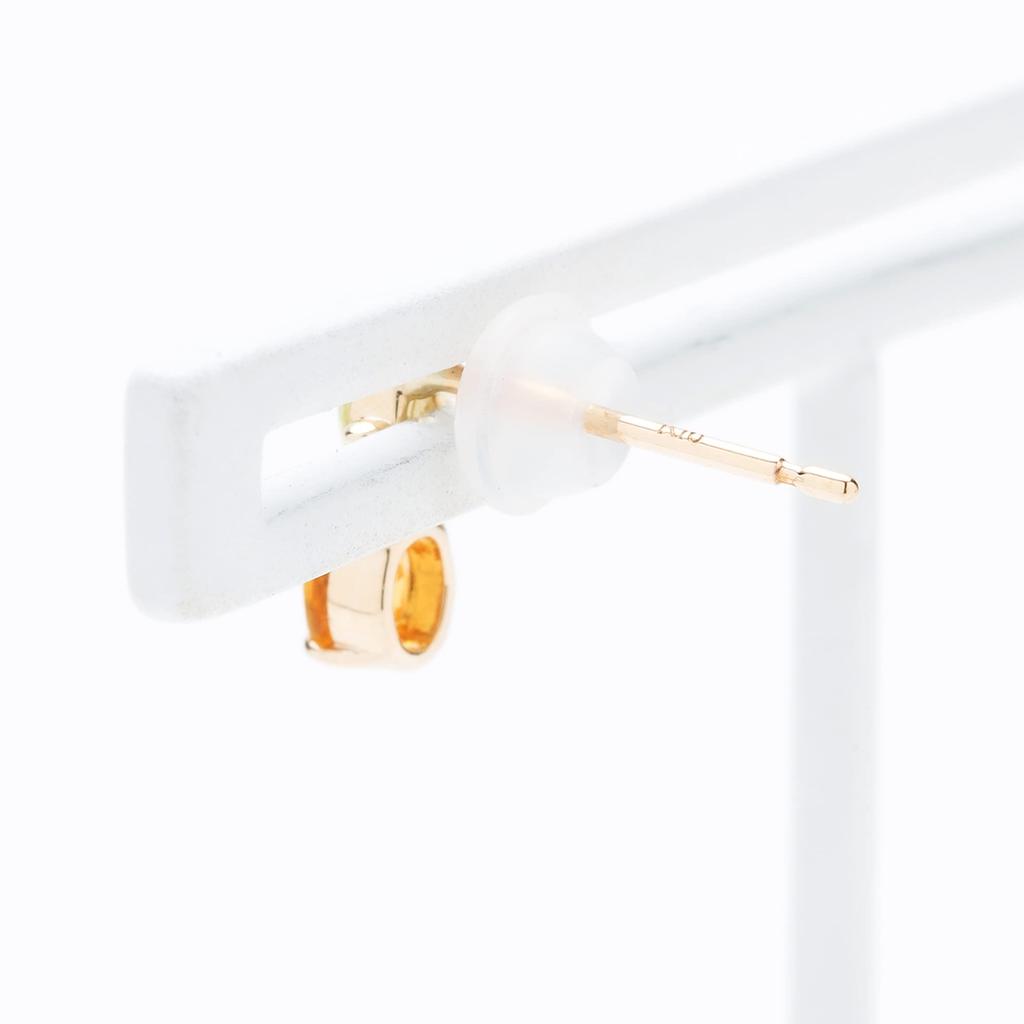 BLOOM November birthstone citrine K10 yellow gold pineapple earrings one ear [BLOOM] for 0222-9110-0019-0000