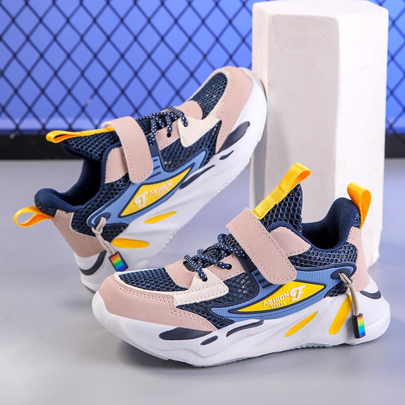 Classmate Summer Single Net Boys Sports Shoes 2025 Children's Shoes Breathable Girls Soft Sole Comfortable Fashion Casual Shoes
