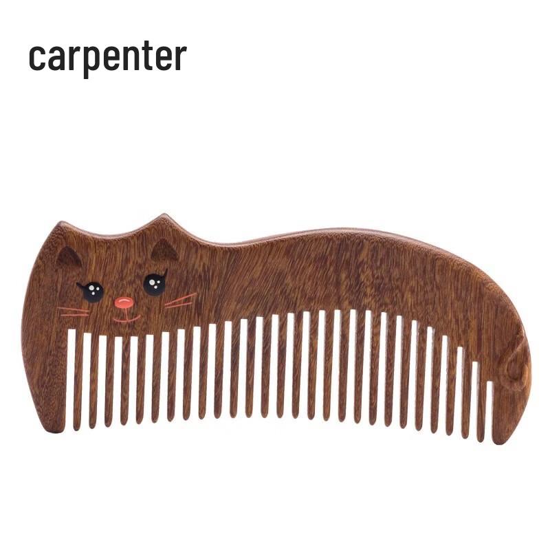 Tan Mu Jiang Lazy Cat Princess Wooden Comb