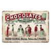 Vintage Christmas Metal Wall Decoration, Holiday Sticker Sign