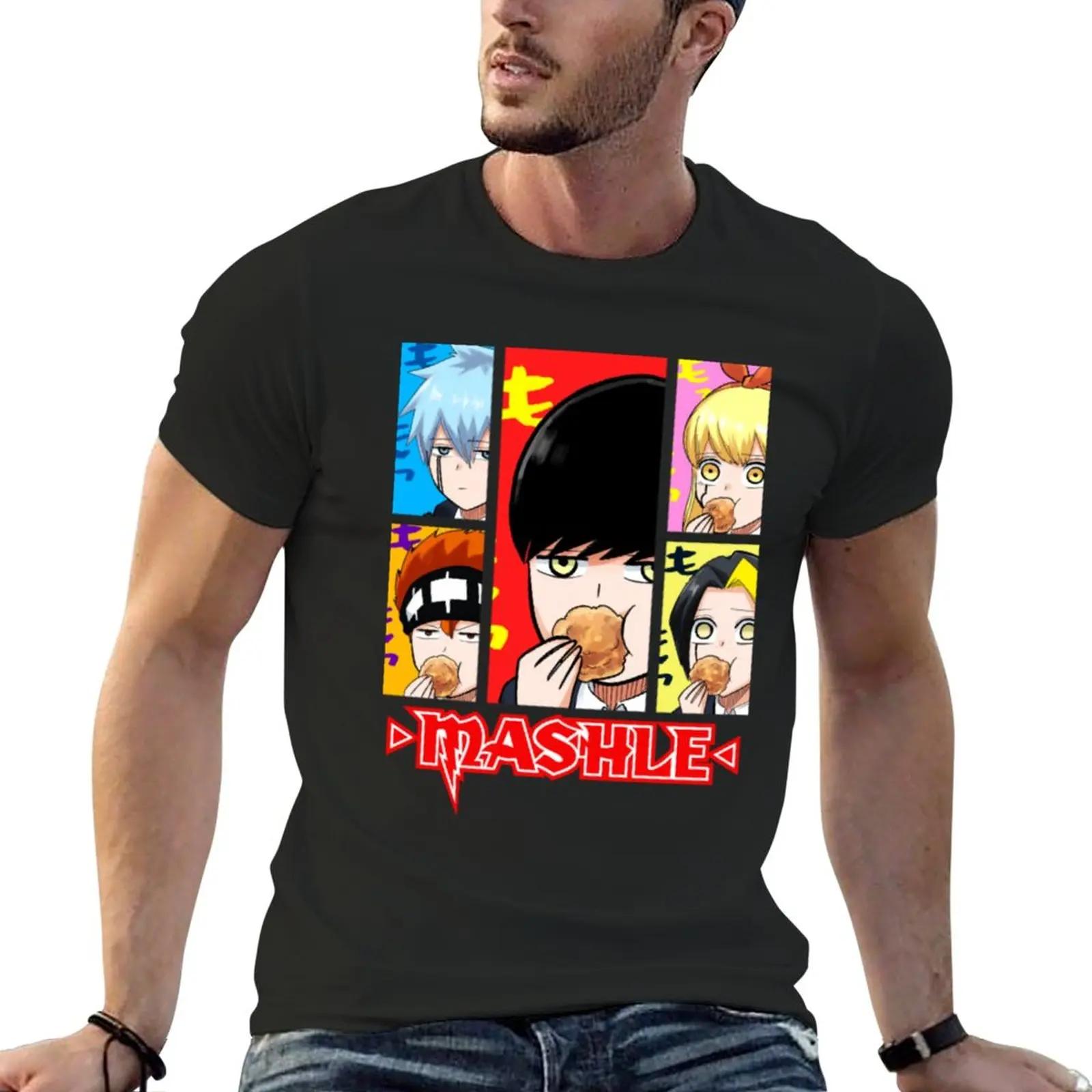 New MASHLE Magic and Muscles1 T-Shirt funny t shirt T-shirt for a boy funny t shirts mens graphic t-shirts pack - Men s Summe... S разноцветный