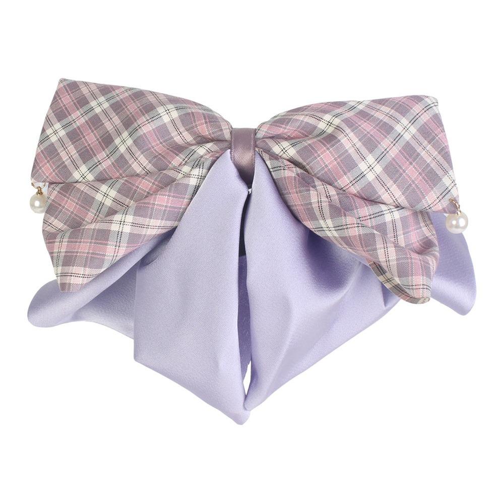 Large Size Bow Hair Claw Chiffon Material Stain Bow Design Chiffon Hairpin Colorful Ponytail Clip Ponytail Clip Everyday Wear