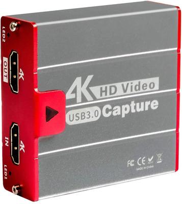 TreasLin HSV3202 4K 30fps HDMI USB 3.0 Video Capture Card for Gaming, 1080P 60FPS HD, 3.5cm Audio Input/Output, for Game Play, Recording, Streaming, a