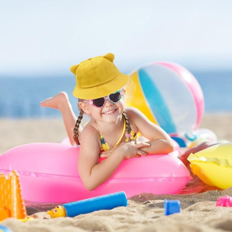 Cappello a secchiello in cotone con orecchie da gatto per adulti, cappello da pescatore per sport all'aperto, per guidare, andare in bicicletta, pescare, vacanze casual, cappello parasole