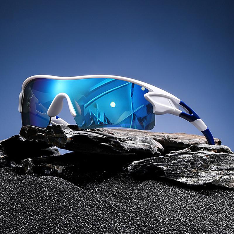 Sport Sunglasses Cycling Glasses +Box For Men Women Tr90 Frame With Hd Lens Anti-Glare For Running Driving Fishing Men