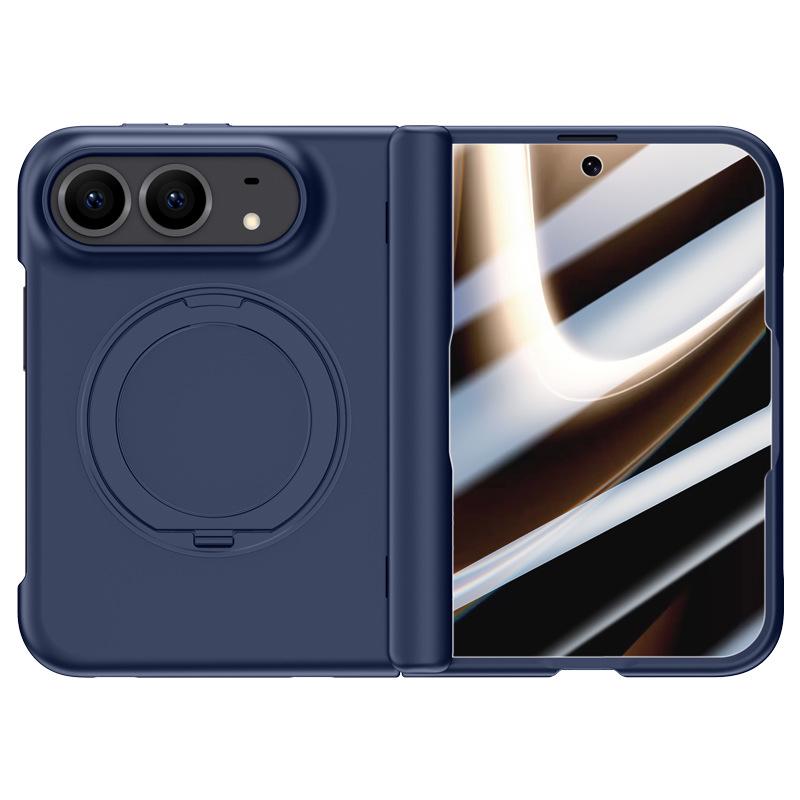 Apple iPhone Duo Foldable Magnetic Case with Rotating Bracket and Anti-Drop Protection.