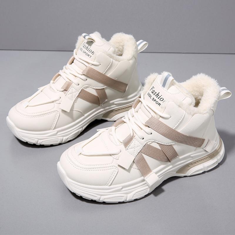 Snow boots velvet student dad shoes autumn and winter new sports warm cotton shoes