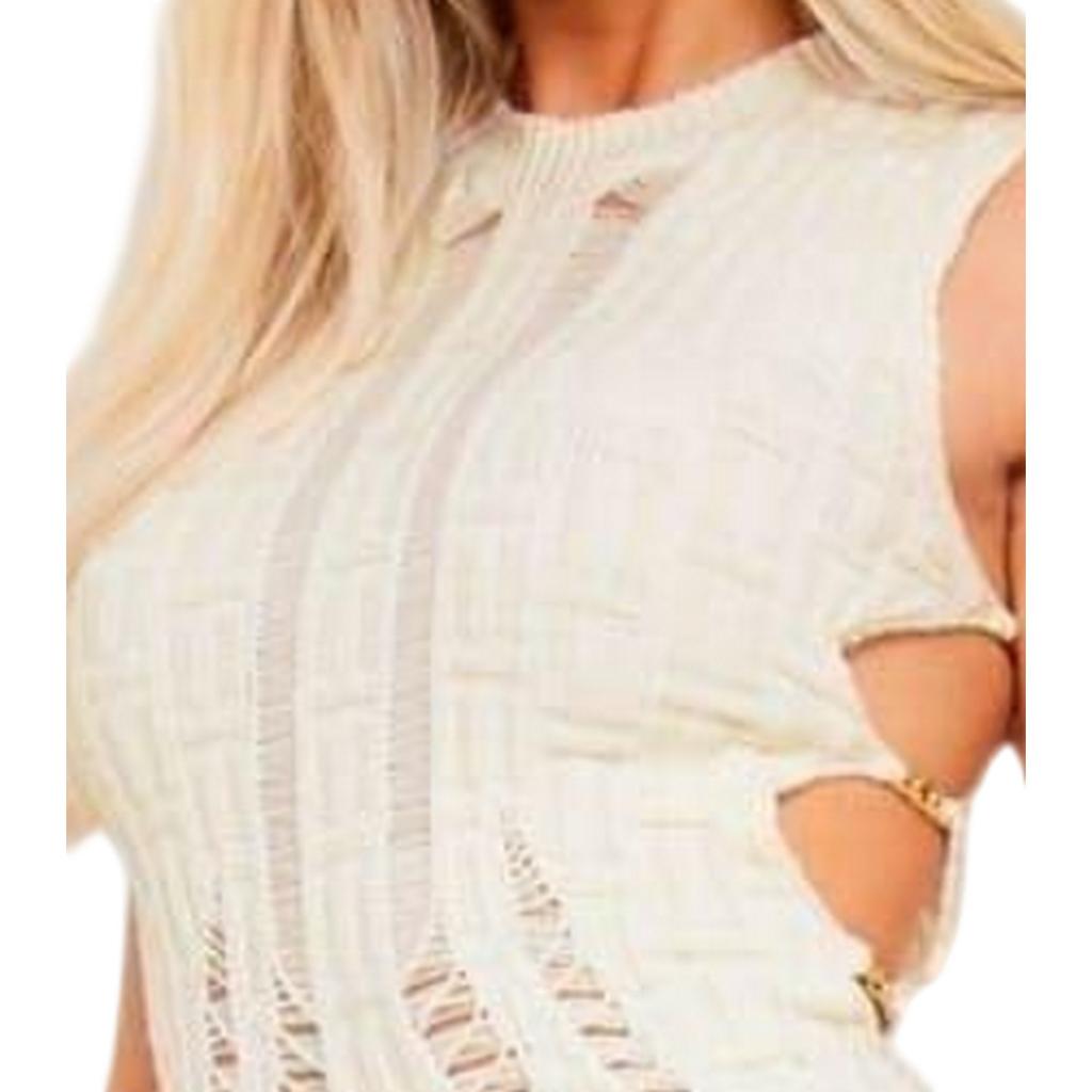Missy Empire Womens/Ladies Knitted Chain Strap Maxi Dress