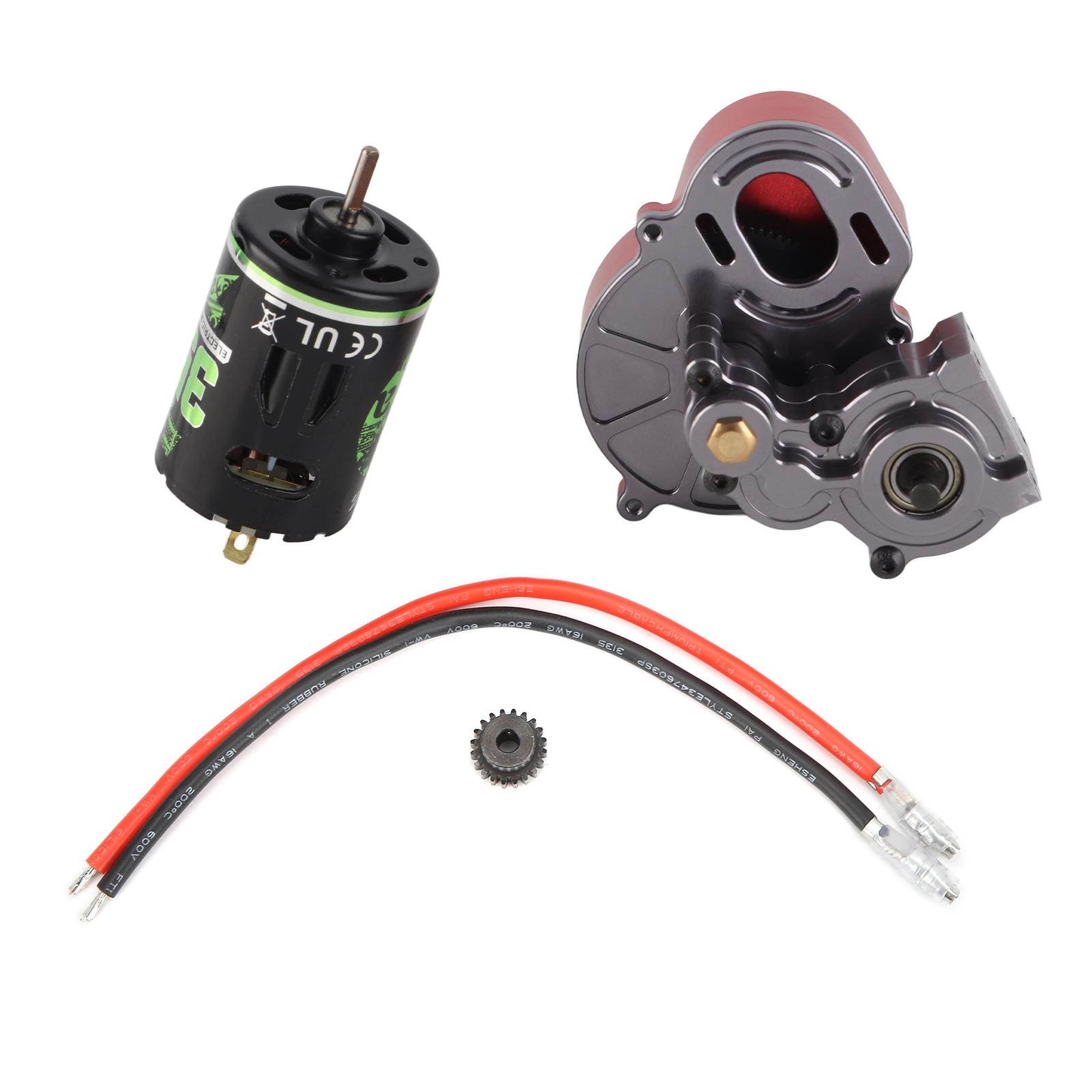 

Металева центральна коробка передач з коробкою передач з 540-контактним двигуном 35T для гусеничного ходу для Axial SCX10