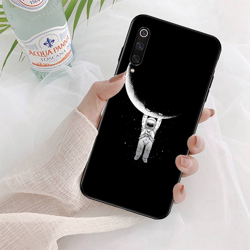 Moon Astronaut Phone Case for Xiaomi Mi 5 6 8 9 10 Lite Pro SE Mix 2s 3 F1 Max2 3