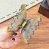 Medium Imitation Acetate Claw Clip for Back-of-Head Bun - Simple Shark Hair Accessory