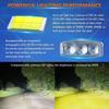 Motorcycle LED Headlight 3 Lens 6 Modes High Low Beam Spotlight Off Road Electric Vehicle Work Light
