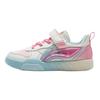 Li Ning Kids Sports Lifestyle Series Soft Comfortable Non-Slip Shock Absorbing Low-Top Casual Shoes Kids sneaker White Pink Blue YKNV012-14