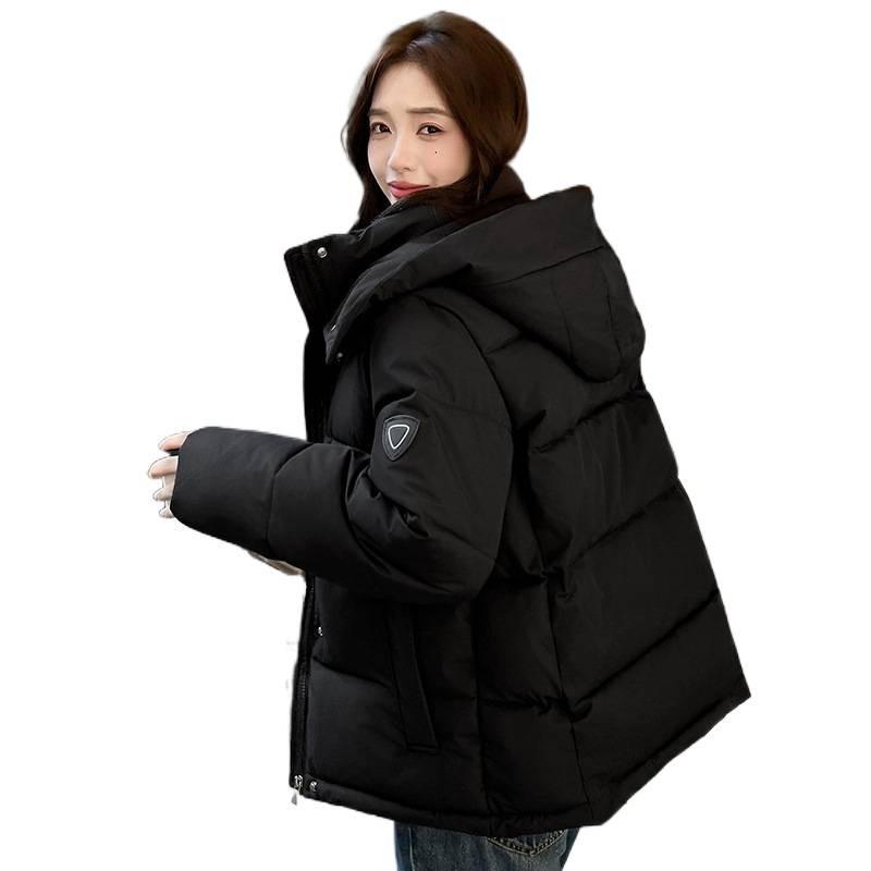 Bread clothes down cotton-padded clothes women's new fashion college small hooded winter thickened cotton-padded jacket