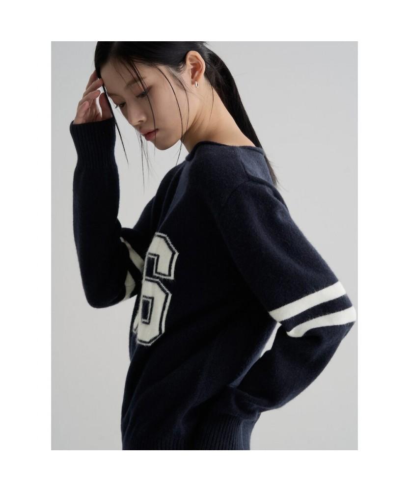 8seconds Numbering Pullover Navy