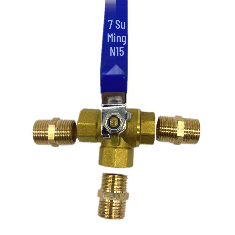 Messing Dreiwege-Kugelhahn, Außengewinde; T-Typ & L-Typ; 2, 4, 6 Punkte, 1 Zoll für Wasser/Gas.