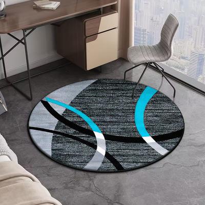 Europäischer Geometrischer Runder Teppich Wohnzimmerdekoration Zuhause Sofa Stuhl Seite Fußmatte Schlafzimmer Bettvorleger Waschraum Bodenmatte