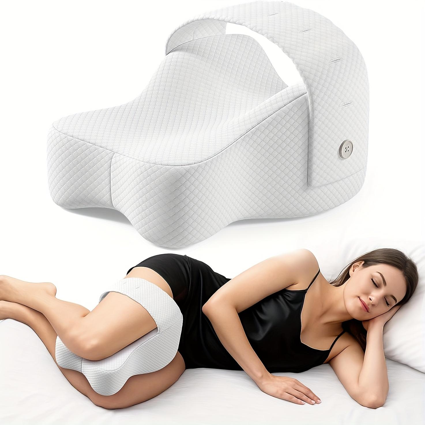 

Ergonomic Knee Support Pillow for Side Sleepers - Contoured Alignment & Pressure Relief, Breathable with Secure Fit Comfortable белый