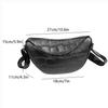 Trendy Saddle Bag Commuter Leather Women'S Bag Black Cowhide Alligator Pattern Leather Shoulder Messenger Women'S Bag