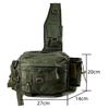 Fishing Tackle Bag Multifunctional Fishing Backpack Single Shoulder Fishing Gear Bag with Rod Holder for Fishing Hiking Hunting