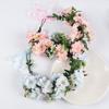 Corona de Flores Estilo Mori Diadema Nupcial - Perfecta para Viajes, Fotos, Actuaciones y Accesorios para el Cabello