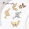18K Real Gold Plated Crystal Charms For Jewelry Making,Trendy Jewellery Charms Accessories,Pendant For Needlework