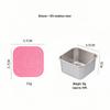 Stainless Steel Sauce Dish with Silicone Lid – Portable Outdoor Dipping Dish for Salad and Seasoning