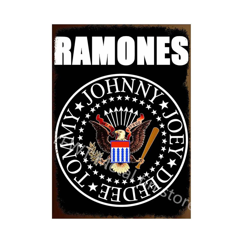 Retro Rock Band Singer Play Music Bar Restaurant Pub Plaque Vintage Tin Sign Retro Metal Sign Decorative Plaque Wall Decor