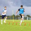 Bright Orange Agility Training Hurdles Durable PVC Non-Slip Feet for Soccer Football Field Speed Practice