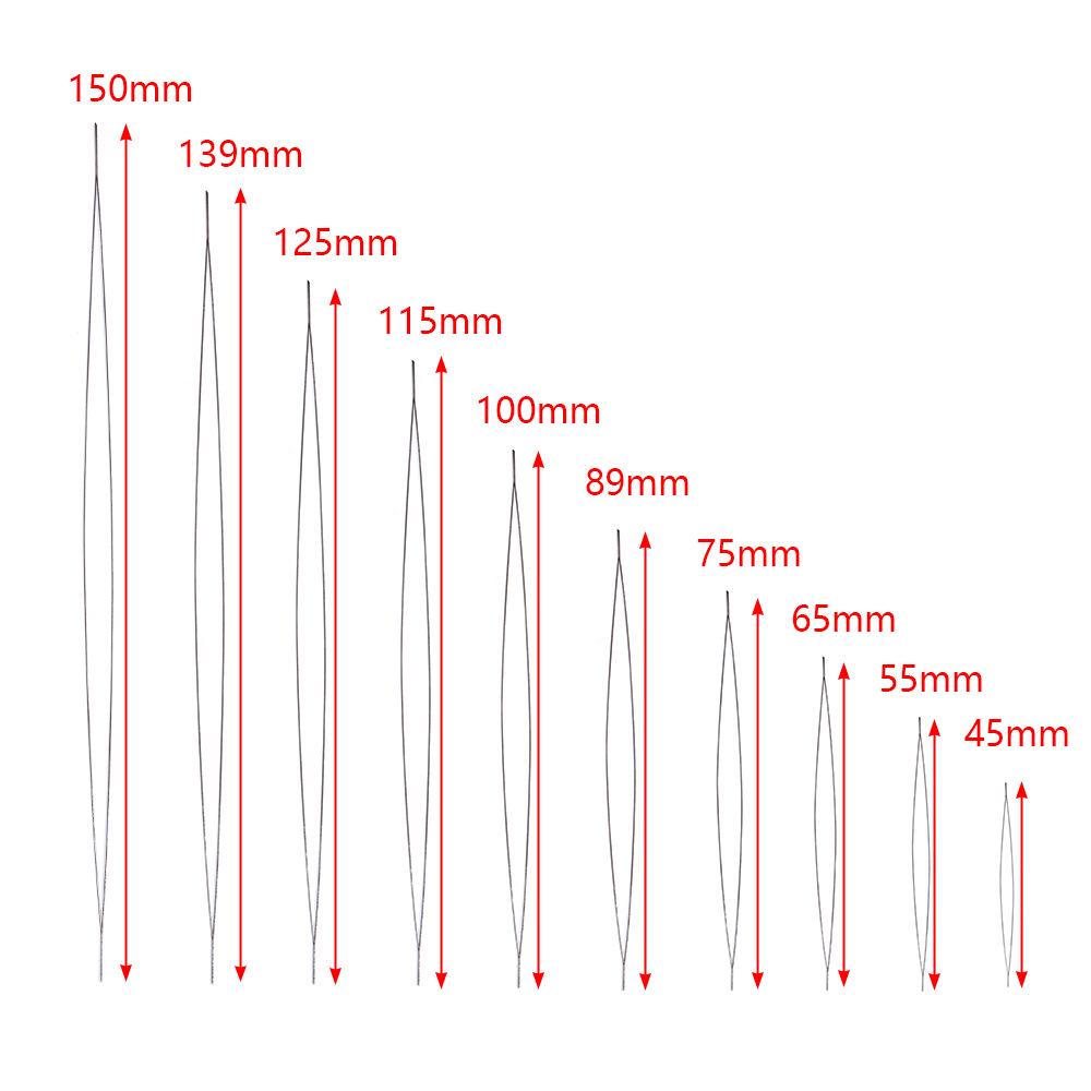 

DIY ювелирные аксессуары: Иглы для бисера из нержавеющей стали с большим ушком в пробирке, с отверстием посередине, для проектов по бисероплетению ручной работы 5 needles (4.5/5.5/7.5/10/11.5cm) + 16cm tube