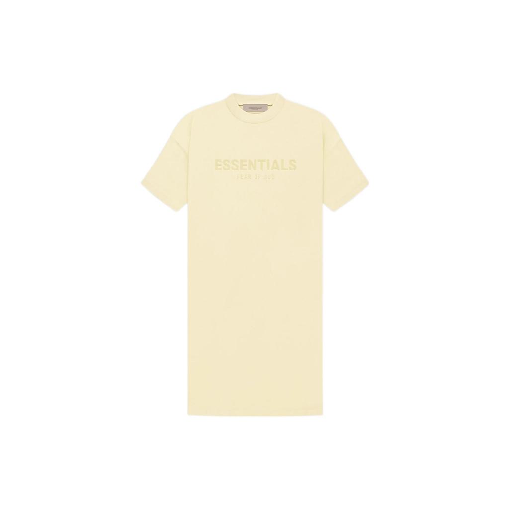 Fear Of God Essentials FW22 Tee Dress Women Dresses Canary FOG-FW22-676