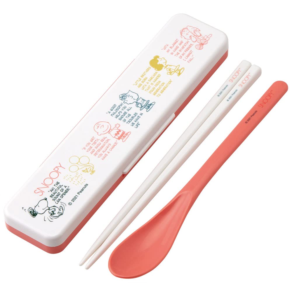 

Skater Chopsticks and Spoon Snoopy Made in Set, Antibacterial, Awesome, Japan, 18cm, CCS3SAAG-A