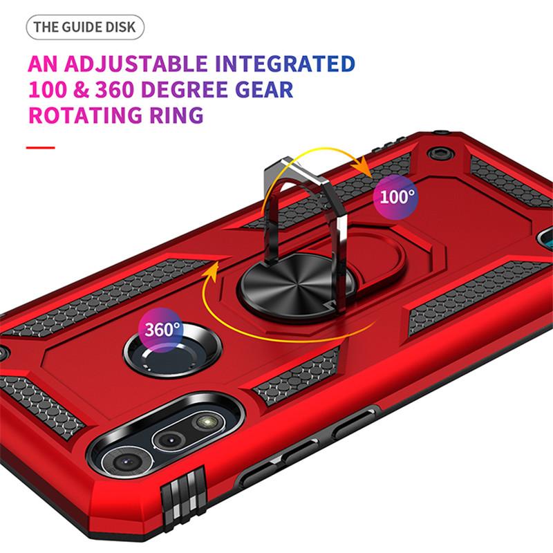 For Motorola Moto E5 E6 Plus E7 E7i Power 2021 Case Shockproof Magnetic Ring Bracket Cover For Moto E6S E6i E 2020