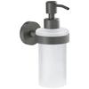 Tesa MOON GREY 40584-00000-00 Distributeur De Savon 200 Ml Gris (mat), Verre Satiné