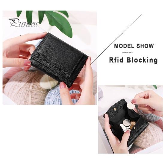 Women Wallet RFID Blocking Card Holder Japanese Style Mini Wallet Faux Leather Compact Card Organizer with Multi Card Slots