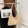 Fashion Rivet Shoulder Bag For Women Large Capacity Casual Handbags Simple Commuter Tote Bag Retro Suede Leather Underarm Bag AVE