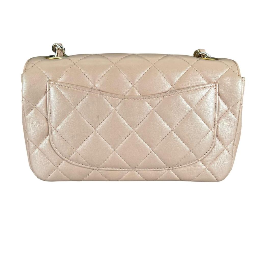 Chanel Lambskin CHANEL19 Shoulder Bag Chain Wallet Lambskin Pink Women A69900 Used