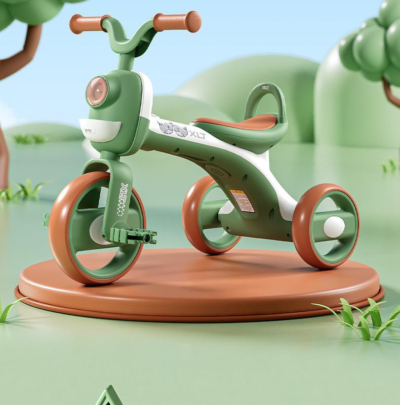 Kid's Music-Enabled Tricycle and Glider Stroller