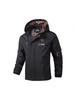 European Men's Casual Hooded Windbreaker Jacket with Detachable Hood, Plus Size.