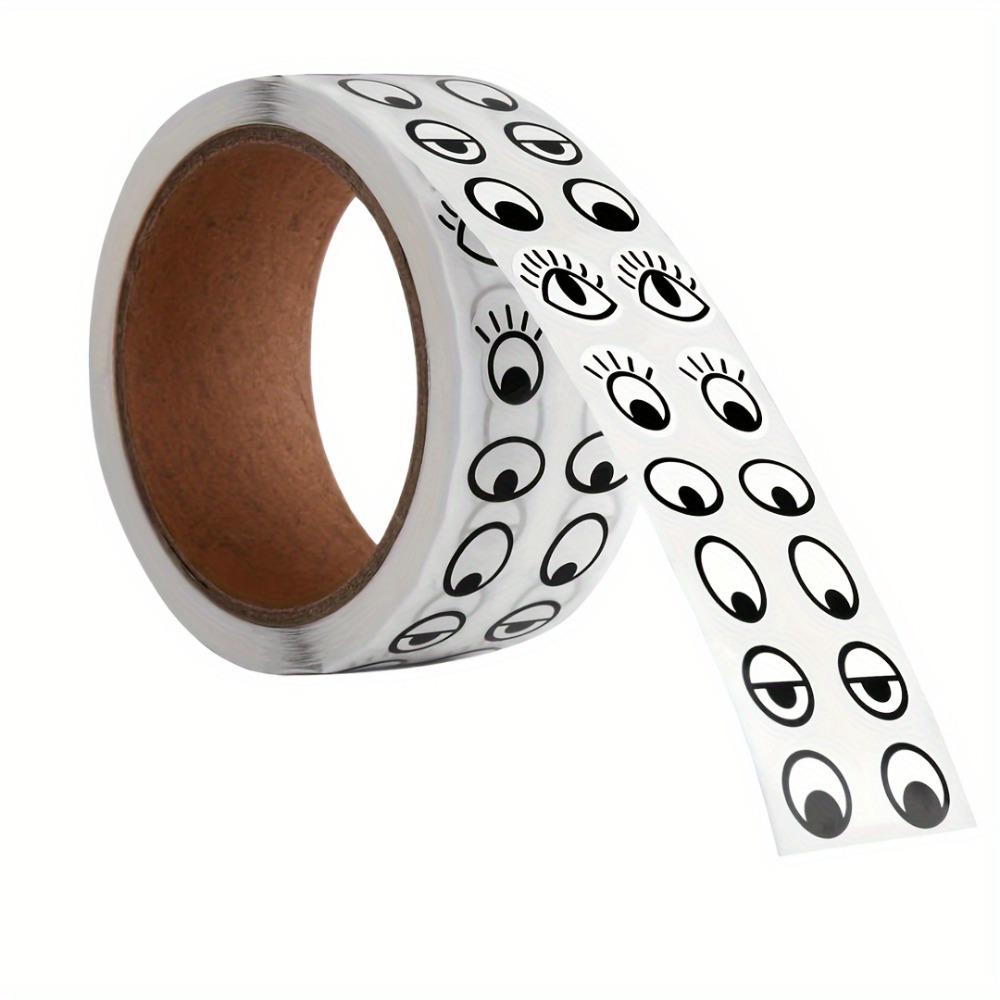 500-Pair Eye Stickers. Self-adhesive black & white for DIY crafts & Easter decor.