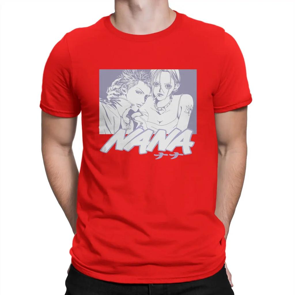 T-shirts Pierres Noires pour NANA Osaki Manga Hipster 100% Coton T-shirts Col Rond Manches Courtes T-shirt Cadeau Vêtements Unisexe