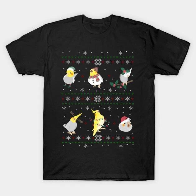 cockatiel ugly christmas Made in Australia T-Shirt S